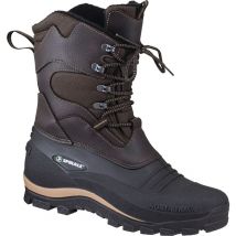 Bottes d'hiver à lacets Bernd taille 42 marron/noir nylon / pvc doublure en fourrure tissée