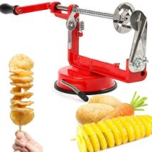 Spiralschneider Kartoffelschneider Pommes-Frites-Schneider Edelstahl, Kartoffelschäler Obstentkerner Rührschneider Schneider, Kartoffelchips Maker,