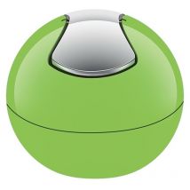 Bowl Cestino gettacarte da Tavolo Nero, 1L, plastica Resistente con Coperchio - Verde - Spirella