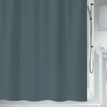 PRIMO Cortina de ducha de poliéster 240x180 cm gris antracita Spirella