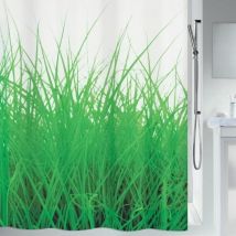 GRASS Cortina de ducha de poliéster 180x200 cm verde Spirella