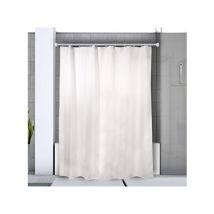 Spirella - Barra para cortina de ducha o bañera extensible sin taladrar en Aluminio magic 125-220cm Acabado Brillante