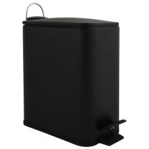 Spirella - Papelera con pedal Acero erik 5L Negro mate
