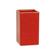 Spirella - Gobelet Céramique quadro Rouge