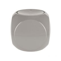 Poubelle à bascule Poubelle dice 1L Taupe Spirella