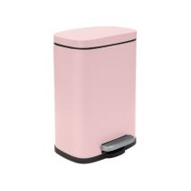 Poubelle à pédale Acier AKIRA 5L Rose mat Spirella