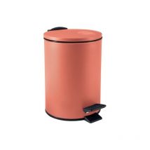 Poubelle à pédale ADELAR 5L acier Terracotta mat Spirella