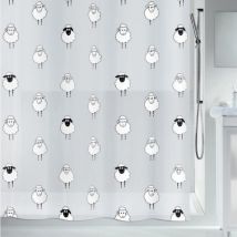 Rideau de douche peva lana 180x200cm Motif Moutons Spirella
