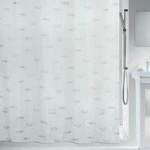 Spirella - Rideau de douche Polyester kos 240x200cm Argent