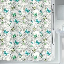 Spirella - Rideau de douche Polyester papillons 120x200cm Motif papillons