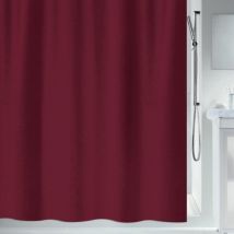 Rideau de douche Polyester PRIMO 180x180cm Bordeaux Spirella