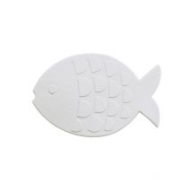 Spirella - sticker figurine antidérapant de douche ou baignoir pvc globefish x5pcs Blanc