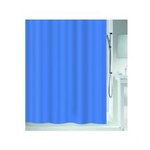 Spirella - Spirelle Rideau de douche Polyester atlas 240x180cm Bleu ciel