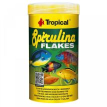 Flocons de spiruline – Aliment pour poissons herbivores – 100 ml / 20 g – Tropical