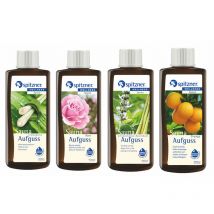 Saunaaufguss 4 Düfte Lemongras Rose Zitronengras-Basilikum Orange 4x 190 ml - Spitzner