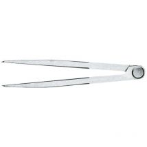 Spitzzirkel aus Stahl, Zirkel mit 3-teilig gefrästem Gewerbe, Länge 250 mm