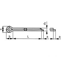 2X32MM Split Pin bzp (Cotter Pin)- you get 50 - Qualfast