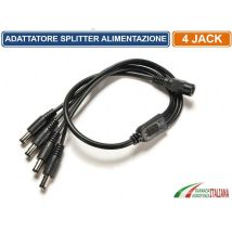 Splitter Sdoppiatore Alimentazione Dc5.5mm Cavo Y 4 Uscite 1 Ingresso