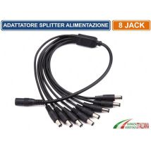 Splitter Sdoppiatore Alimentazione Dc5.5mm Cavo Y 8 Uscite 1 Ingresso
