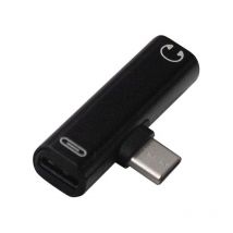 Northix - Splitter usb-c con jack da 3,5 mm - nero