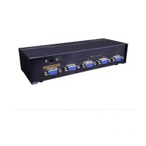 Yatek - Splitter vga de 4 puertos YK-VS2504A, amplifica la señal hasta 65 metros y soporta DDC2