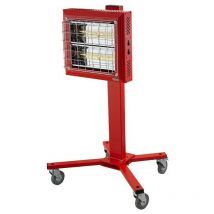 Splus - Radiant électrique Quartz 1500/3000 w Mono 230V sur roues - reh 3000 m