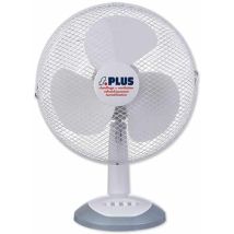 Ventilateur de bureau S PLUS – 34 cm – 3 vitesses – Puissance 40 W – Silencieux – Ventilateur de table