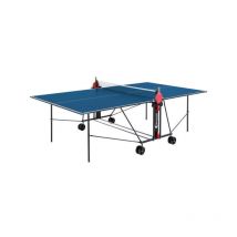 Table Tennis de Table - Table Ping Pong Compacte - Usage Intérieur - Bleu et noir - Sponeta