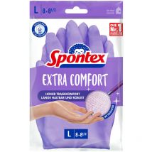 Spontex - extra comfort paire de gants de ménage avec doublure textile douce idéal pour tous les travaux de ménage lavables à 30 °
