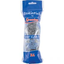 Spontex - Essentials Tough Scourers, Pack of 4