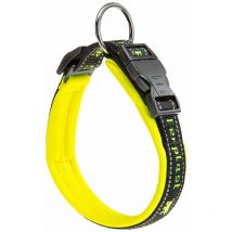 Sport dog c Collier pour chiens avec rembourrage soft. Différentes mesures et couleurs fluo.. Variante C25/55 - Misure: a: 45-55 cm b: 25 mm - Jaune