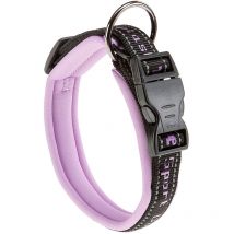Sport dog c Collier pour chiens avec rembourrage soft. Différentes mesures et couleurs fluo.. Variante C25/45 - Misure: a: 35-45 cm b: 25 mm - Lilac