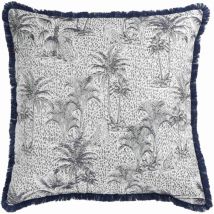 Sportalm Kitzbühel Kissenhülle Palms - 1 Stück 50x50 Cm, Blau