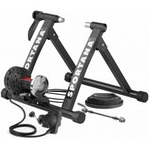 Rullo per Bicicletta in Acciaio 6 Livelli Resistenza Allenamento Interno Bici 26-28' Fino a 150kg Pieghevole - Sportana