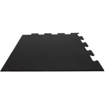 Vivol - Sportboden - Puzzle-Eckstück - Schwarz - 106 x 106 cm - 10 mm - Sportmatte für Fitnessboden im Homegym