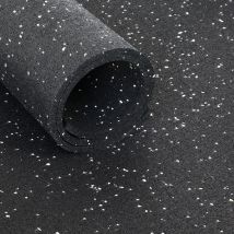 Sportboden Standard - Rolle von 12,5 m2 - Dicke 6 mm - Schwarz / Grau