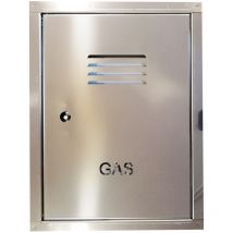 Sportello portello porta inox per chiusura nicchia contatore gas, scegli se hc 40 x lc 30 cm ( hn 36 x ln 26 cm )