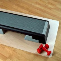 Sportmatte für Fitnessgeräte Rechteckig Milchig-transparent Polypropylen 75 x 120 cm