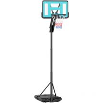 Sportnow - 146-236cm Adjustable Basketball Hoop Outdoor, Portable on Wheels