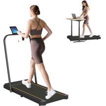 SPORTNOW 2.5HP Folding Treadmill Walking Pad w/ LED Display, No Assembly Orange