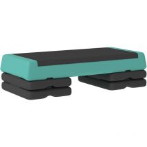 Sportnow - Aerobic Step, 10.5/15.5/20.5cm Exercise Stepper for Home, Green