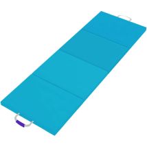 Colchoneta Gimnasia Plegable De 2 Pulgadas De Grosor, Con Asas De Transporte, Bolsa, Esterilla De Gimnasia Para Yoga, Aeróbic, Azul - Sportnow