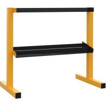 Sportnow - Dumbbell Rack Stand, Weight Storage Organiser Holder for Home Gym - Yellow, Black
