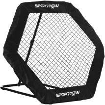 Sportnow - Foldable Rebounder Net, Football Training Net with Adjustable Angles - Black