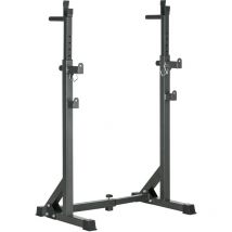 Heavy Duty Squat Rack, Adjustable Weight Barbell Stand, for Home, Gym - Black - Sportnow