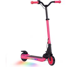 Sportnow - patinete eléctrico plegable motor 120 w autonomía 6 km max 10 km/h ruedas de 5'' - 5,5'' freno posterior y marco de aluminio rosa'