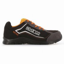 Chaussures de se'curite' basses Sparco chaussures de se'curite' Nitro Didier S3 src Noir/Gris N.39 en microfibre hydrofuge style running Nero +
