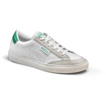 Sparco 0012B3BIVD Schuh Sneaker S-Time Öko-Leder Unisex Weiß/Grün 46