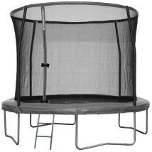 Trampolin ø 305 cm mit Leiter und Sicherheitsnetz Gartentrampolin - Sportspower