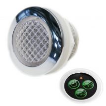Spot 68mm ø RGB ip68 étanche encastrable + bouton de contrôle et transformateur pour hammam et salle de bain